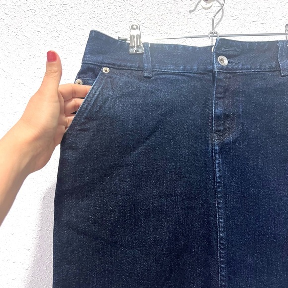 Polo by Ralph Lauren Blue Pencil Skirt Knee-Length Casual 2 - Picture 4 of 6